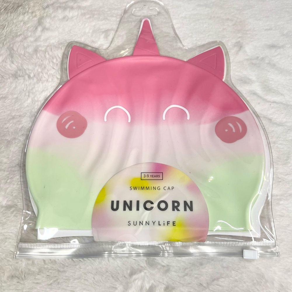 NWT Sunnylife Unicorn Swimming Cap for Kids 3-9 Years Old